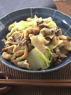 ぶなしめじと豚肉と白菜の蒸し煮-レシピのメイン写真