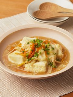 米粉でサクとろ♪あんかけ揚げ出し豆腐-レシピのメイン写真