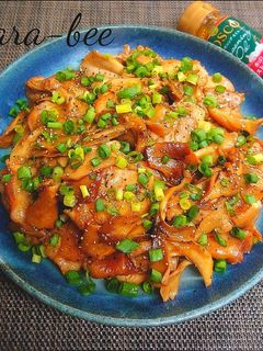 鶏肉と舞茸のレモンガーリック醤油炒め-レシピのメイン写真