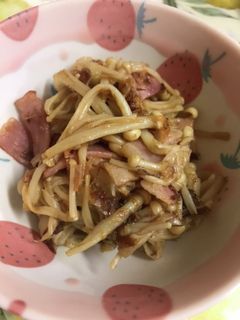 絶品♪えのきおかか炒め!-レシピのメイン写真