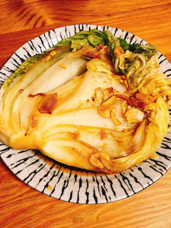 簡単★白菜1/4丸ごとにんにくオリーブ油-レシピのメイン写真