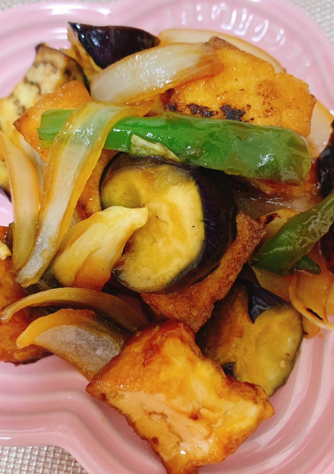 厚揚げと野菜の甘酢炒め-レシピのメイン写真