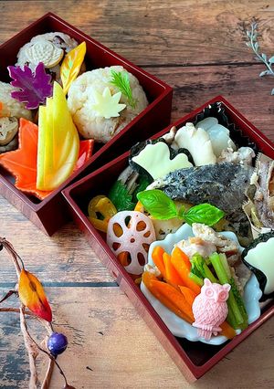 霜月5 さわらソテー ミニお重 JK弁当-レシピのメイン写真