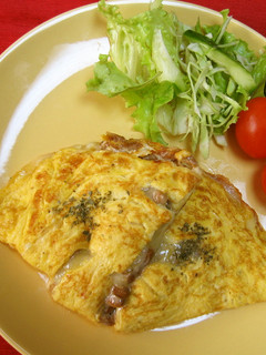 チーズ納豆オムレツ☆-レシピのメイン写真