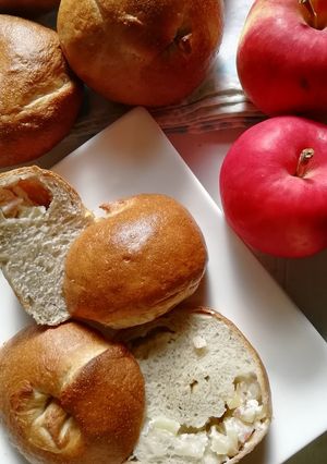 紅玉りんごとクリームチーズのベーグル-レシピのメイン写真