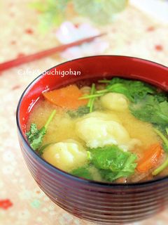 もちもち!すいとん味噌汁-レシピのメイン写真