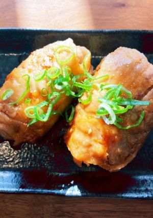 味ご飯の残りde肉巻きおにぎり*°-レシピのメイン写真