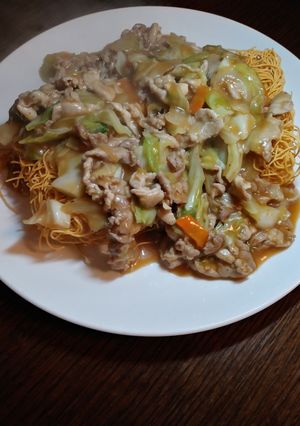 簡単⭐︎かた焼きそば-レシピのメイン写真