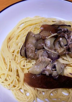 オイルサーディンとナスのオイルパスタ-レシピのメイン写真