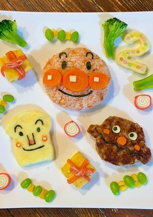 離乳・幼児食★アンパンマンプレート-レシピのメイン写真