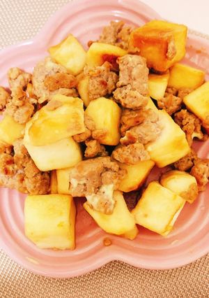はんぺんとひき肉の和風マヨ炒め-レシピのメイン写真