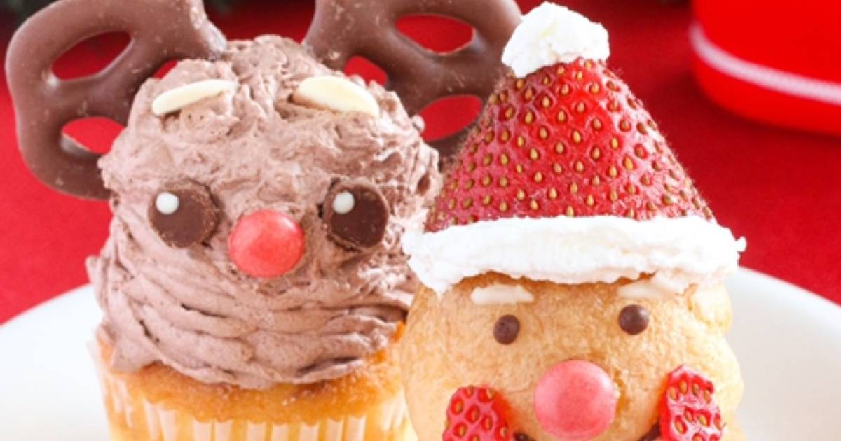クリスマス☆トナカイ.サンタのカップケーキ クリスマス☆トナカイ.サンタのカップケーキ