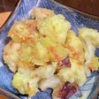 カリフラワーとサツマイモの梅バターソテー