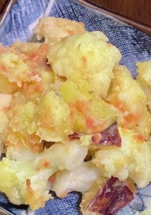 カリフラワーとサツマイモの梅バターソテー-レシピのメイン写真