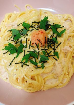 明太子クリームパスタ-レシピのメイン写真