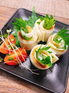 大葉とチーズのちくわくるくる巻き-レシピのメイン写真