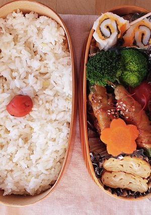 お弁当★オクラ豚バラ巻き★ポン酢ダレ-レシピのメイン写真
