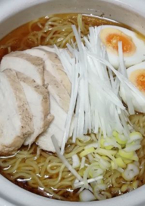 鶏むね肉であっさり醤油ラーメン-レシピのメイン写真