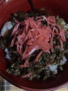 牛丼風そぼろ丼-レシピのメイン写真
