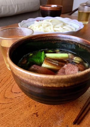 きざみ鴨ネギつけうどん（蕎麦でもOK）-レシピのメイン写真