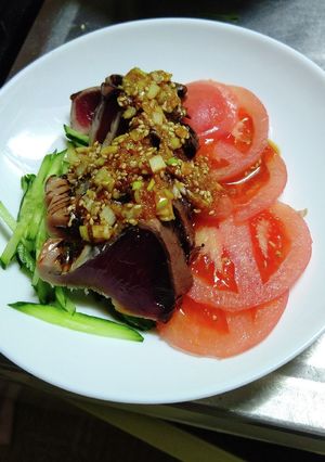 韓国風?鰹のたたきのタレ-レシピのメイン写真