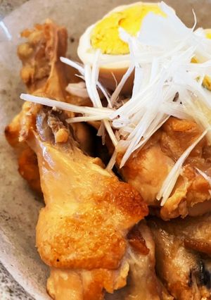 節約料理♡手羽元とゆで卵の炊き合わせ-レシピのメイン写真