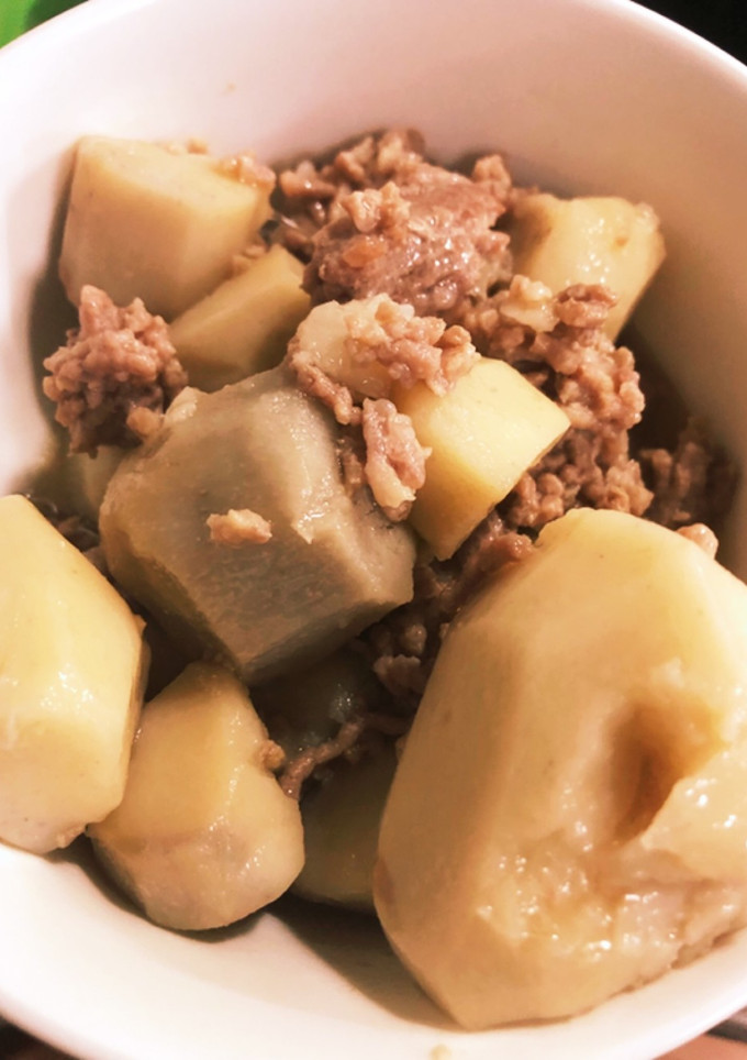 簡単○さといもとひき肉の煮たやつ-レシピのメイン写真