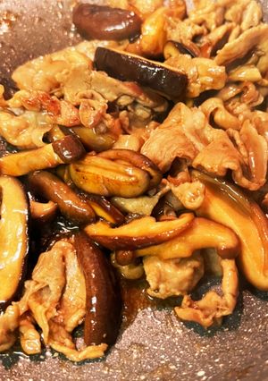 しいたけと豚肉のバターしょうゆ炒め-レシピのメイン写真
