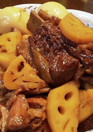 ◆圧力鍋調理♡スペアリブと蓮根の旨煮◆-レシピのメイン写真