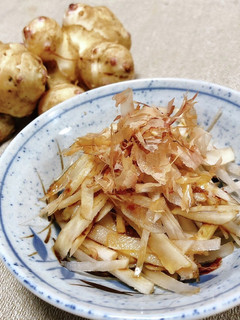 千切り菊芋 鰹節醤油 【生で食べられる】-レシピのメイン写真