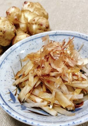 千切り菊芋　鰹節醤油 【生で食べられる】-レシピのメイン写真