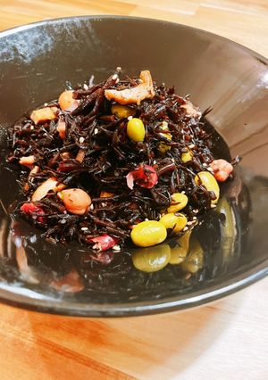 簡単!10分!!包丁いらずのひじきの煮物-レシピのメイン写真