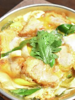 下仁田ねぎのカツとじ煮-レシピのメイン写真
