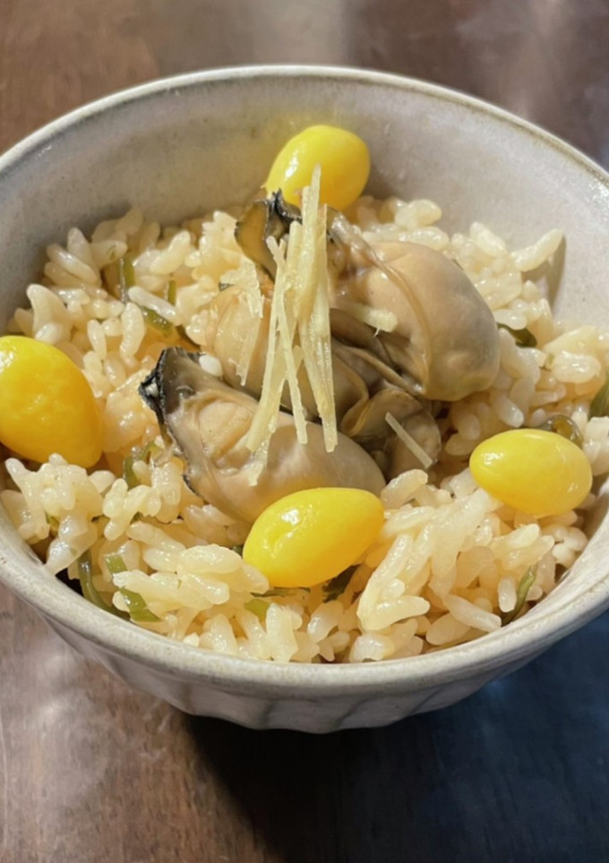 牡蠣と銀杏の炊き込みご飯 牡蠣だけでも◯-レシピのメイン写真
