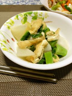 簡単(*˘︶˘*)大根と油揚げの炒め煮-レシピのメイン写真