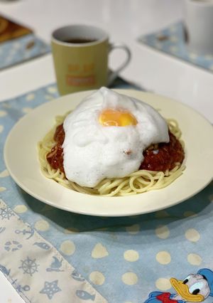納豆のミートソースパスタ-レシピのメイン写真