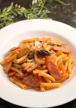 レンジで簡単!スプーンナポリタン-レシピのメイン写真
