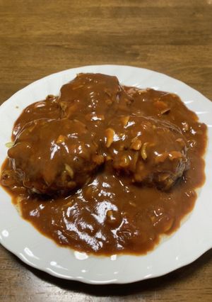 デミグラスソースのハンバーグ-レシピのメイン写真