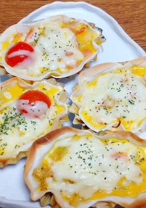 餃子の皮でキャベツキッシュ風♡-レシピのメイン写真