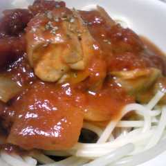 รูปของ シンプルトマトソースパスタ