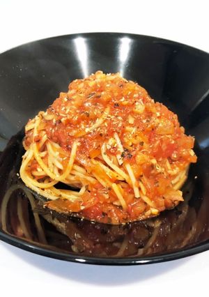 作り置きで時短【トマトソースパスタ】-レシピのメイン写真