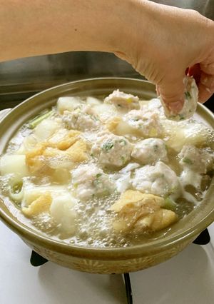 冬瓜鶏団子鍋-レシピのメイン写真