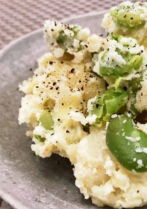 じゃがいもとそら豆のクリームチーズあえ-レシピのメイン写真