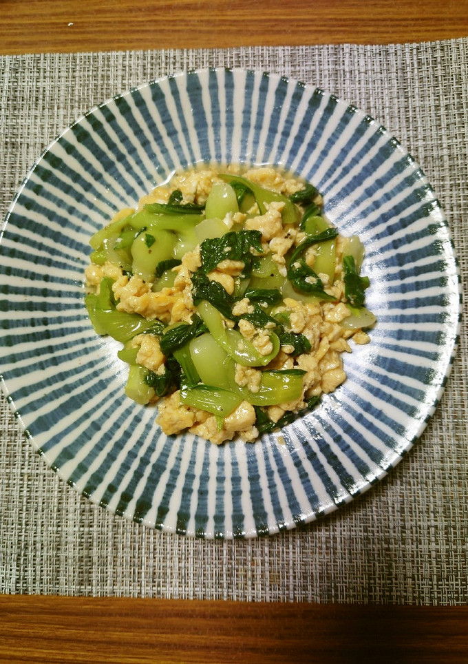 ヨウサマの減塩チンゲン菜と卵のあんかけ-レシピのメイン写真