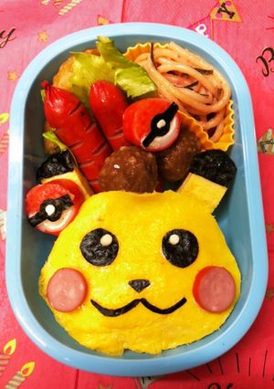 ポケモンのピカチューキャラ弁-レシピのメイン写真