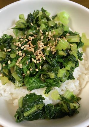 超簡単　大根の葉っぱ丼-レシピのメイン写真