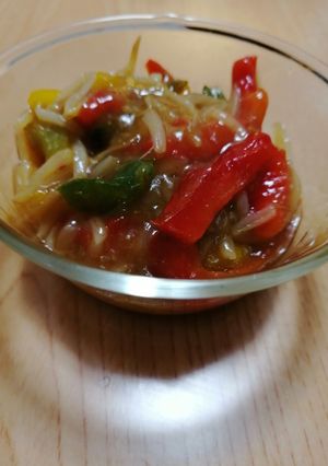 もやしとパプリカのあんかけ炒め-レシピのメイン写真