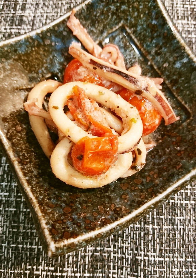 イカとトマトのマヨバジル-レシピのメイン写真