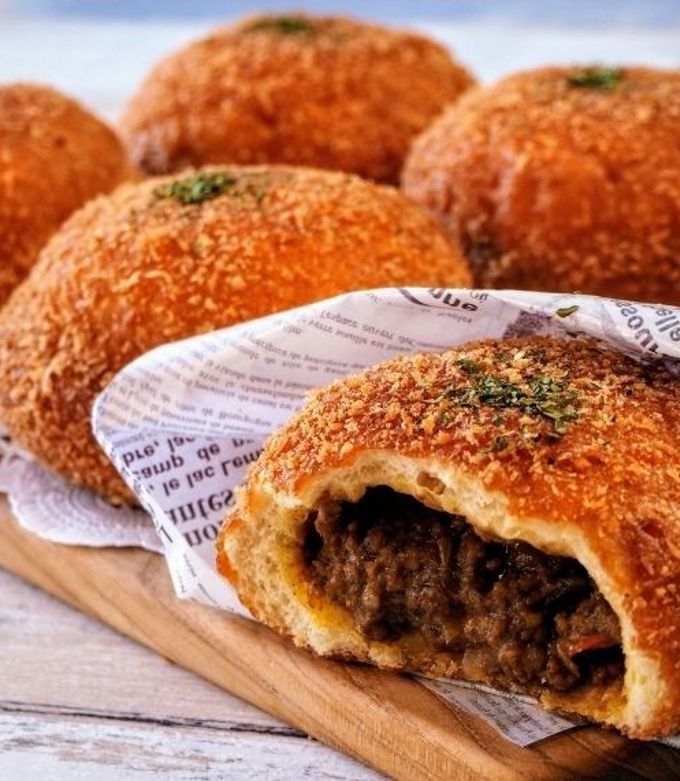 サクサクもちもちキーマカレーパン【HB】-レシピのメイン写真