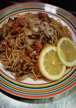 牡蠣とベーコンのクリームソースパスタ！-レシピのメイン写真